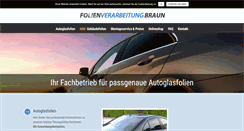 Desktop Screenshot of folienverarbeitung-braun.de
